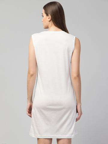 Women's Cotton Graphic Print T-shirt Short Dress